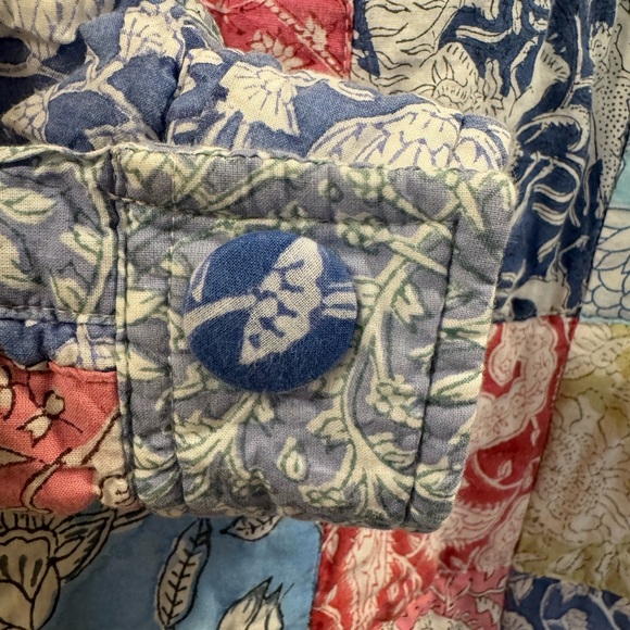 Patchwork Quilted Oversized Multicolor Jacket - Picture 7 of 11